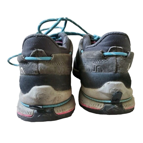 La Sportiva TX2 EVO Women 7 US Grey Leather Low Hiking Shoes Vibram Soles FLAWS - Picture 9 of 14